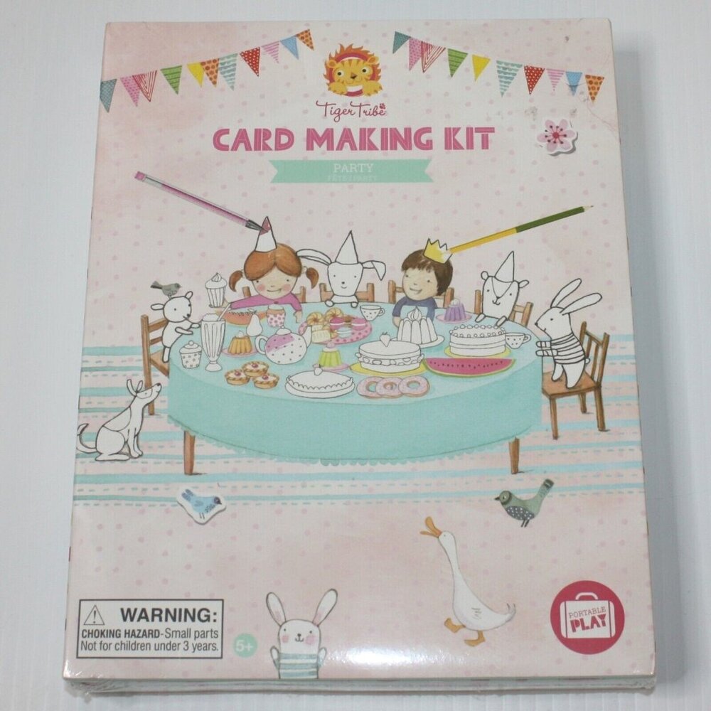 Tiger Tribe Card Making Kit Party Arts and Crafts Brand New in Sealed Box